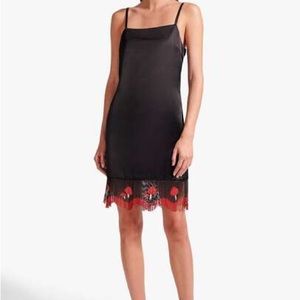 NWT - Staud Jour Beaded Mushroom Fringe Mini Slip Dress - Size 6